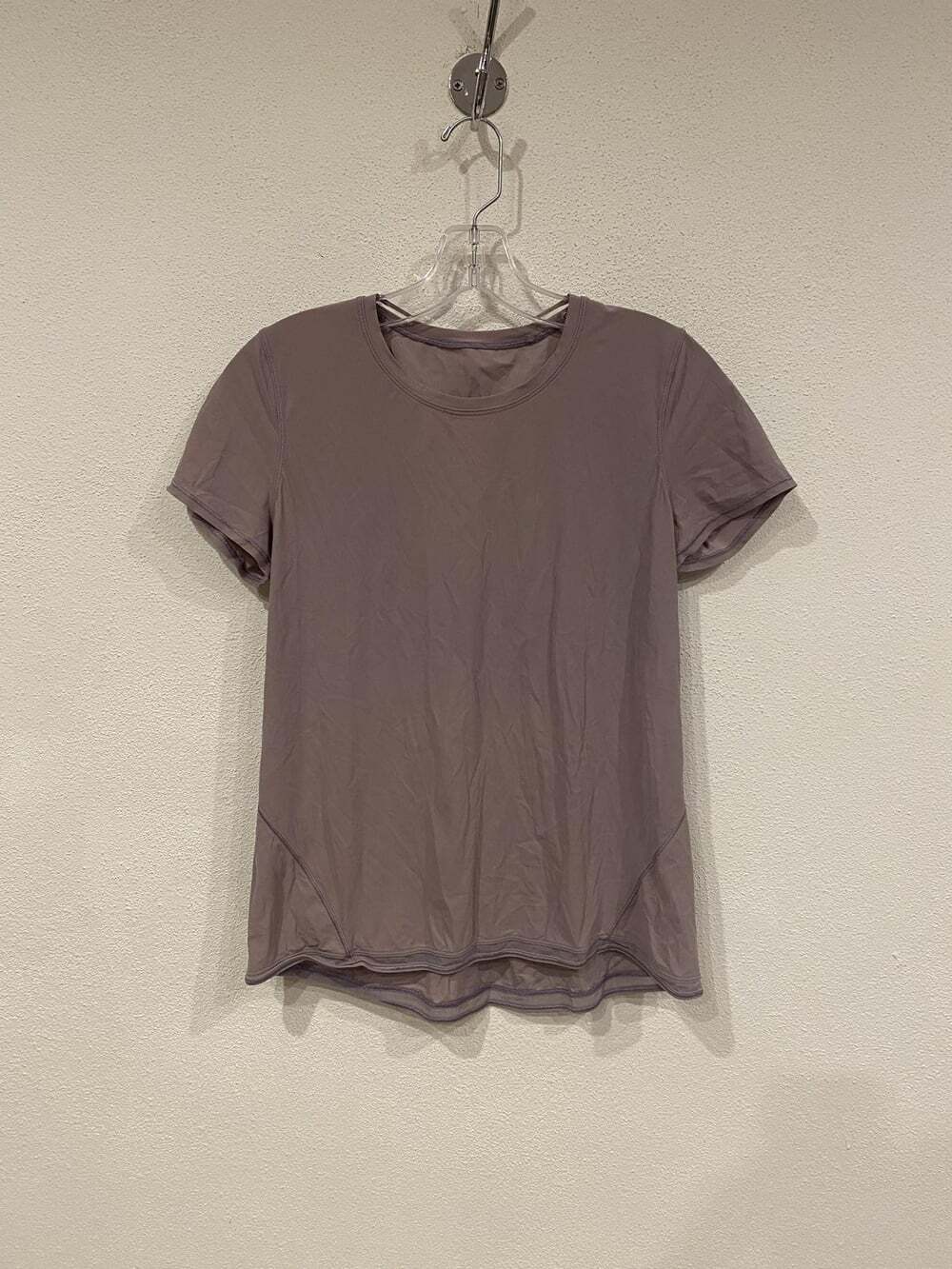 Lululemon Shirt Womens Small Purple Short Sleeve Crew Neck Athletic Running